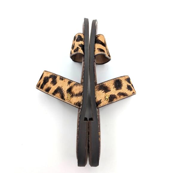 Sam Edelman Gala Leopard Print Slide Sandal Cyprus Tan Multi Size US8.5M EU39 - Picture 9 of 11